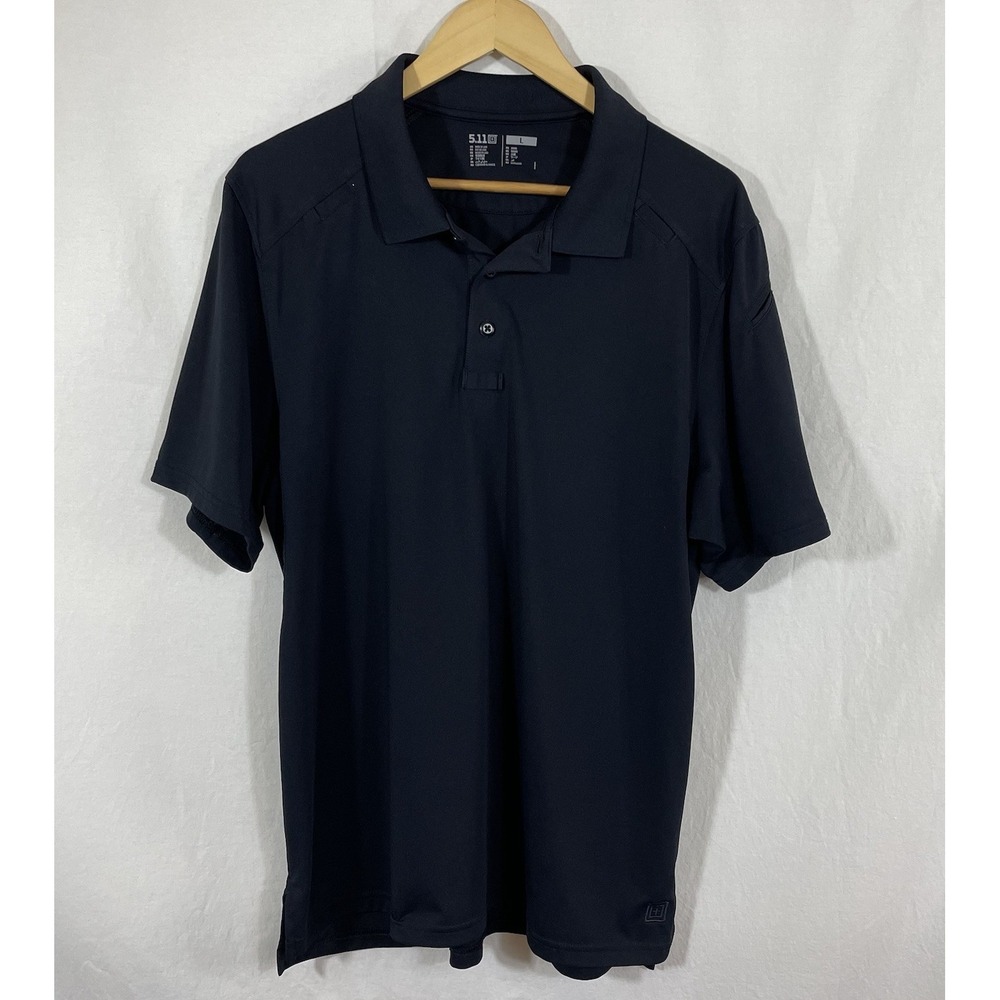 511 Tactical Polo Shirt Mens Large L  Black Performance Stretch